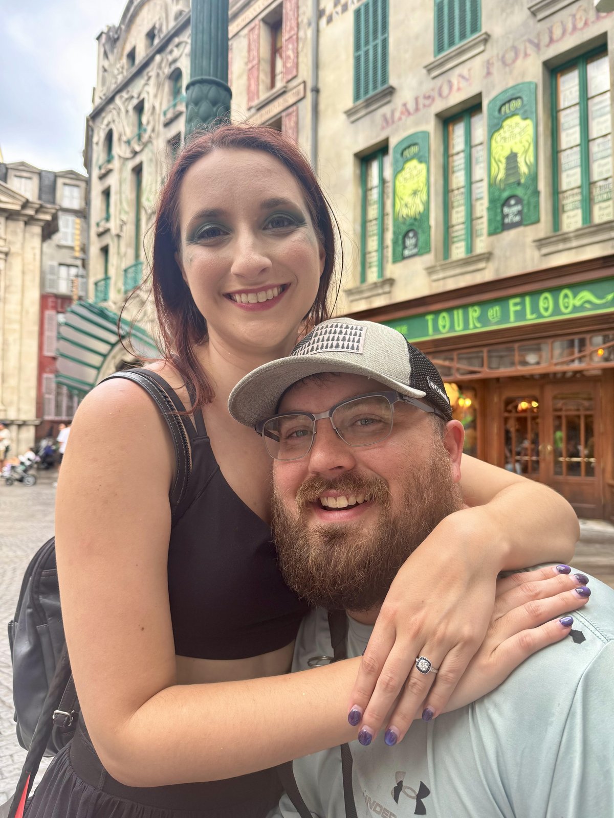 Paige and Cole at Epic Universe